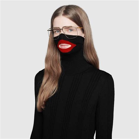 gucci balaclava knit sweater|gucci black sweater.